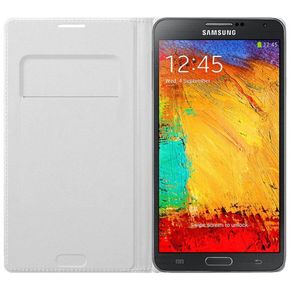 Capa Flip Wallet Samsung para Galaxy Note 3 Neo Branca --2