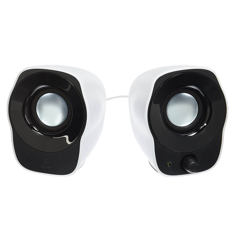 Caixa de Som Multimídia Logitech Z120 com Sistema 2.0 e Conexão 3,5mm, Branco