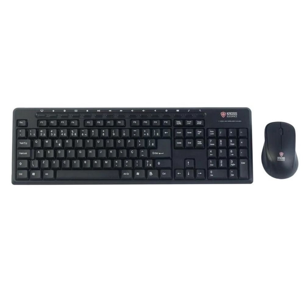 Kit Teclado E Mouse Sem Fio Pro Kross Elegance Ke Km550 Celltronics Celltronics 4804