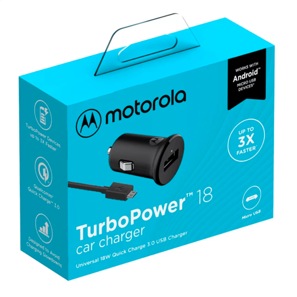 Carregador Veicular Motorola Turbo Power 18w Celltronics Celltronics 8236