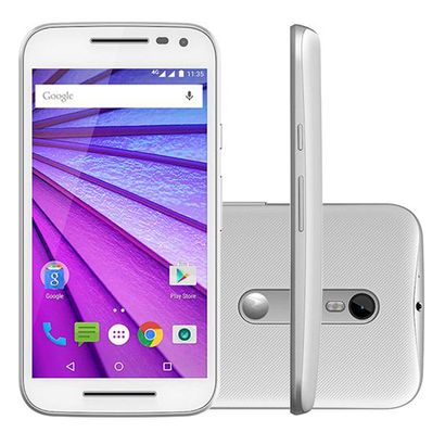 Smartphone Motorola XT1544 Moto G3ª Geração 16GB 4G Cor:Branco